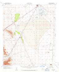 Cochise, Arizona 1958 (1963) USGS Old Topo Map Reprint 15x15 AZ Quad 314498