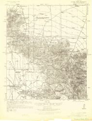 Cochise Head, Arizona 1926 (1926) USGS Old Topo Map Reprint 15x15 AZ Quad 464654