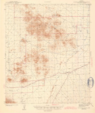 Cocoraque Butte, Arizona 1943 (1943) USGS Old Topo Map Reprint 15x15 AZ Quad 464656