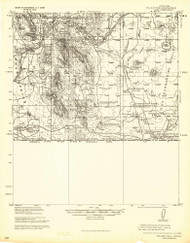 College Peaks, Arizona 1940 (1940) USGS Old Topo Map Reprint 15x15 AZ Quad 464657