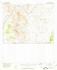 College Peaks, Arizona 1958 (1959) USGS Old Topo Map Reprint 15x15 AZ Quad 314509