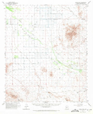 Cortez Peak, Arizona 1962 (1971) USGS Old Topo Map Reprint 15x15 AZ Quad 314520