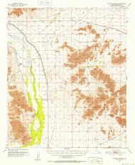 Cotton Center, Arizona 1951 (1952) USGS Old Topo Map Reprint 15x15 AZ Quad 311004