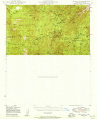 Crown King, Arizona 1947 (1955) USGS Old Topo Map Reprint 15x15 AZ Quad 314522
