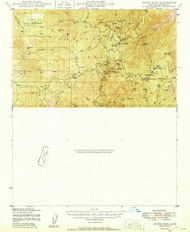 Crown King, Arizona 1950 (1950) USGS Old Topo Map Reprint 15x15 AZ Quad 314523