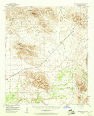 Dendora Valley, Arizona 1951 (1961) USGS Old Topo Map Reprint 15x15 AZ Quad 314527