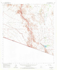 Diaz Peak, Arizona 1963 (1971) USGS Old Topo Map Reprint 15x15 AZ Quad 314537