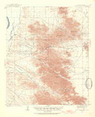 Dome Rock Mountains, Arizona 1933 (1954) USGS Old Topo Map Reprint 15x15 AZ Quad 464669
