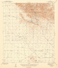 Dos Cabezas, Arizona 1943 (1943) USGS Old Topo Map Reprint 15x15 AZ Quad 464670