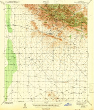 Dos Cabezas, Arizona 1943 (1943) USGS Old Topo Map Reprint 15x15 AZ Quad 314544