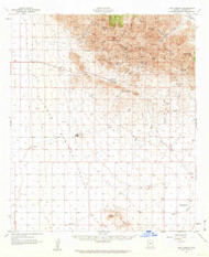 Dos Cabezas, Arizona 1957 (1962) USGS Old Topo Map Reprint 15x15 AZ Quad 314546