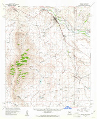 Duncan, Arizona 1960 (1961) USGS Old Topo Map Reprint 15x15 AZ Quad 314559