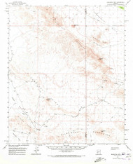 Eagletail Mountains, Arizona 1962 (1972) USGS Old Topo Map Reprint 15x15 AZ Quad 314561