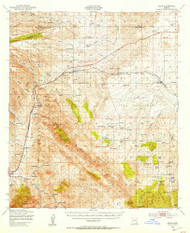 Elgin, Arizona 1947 (1953) USGS Old Topo Map Reprint 15x15 AZ Quad 314567