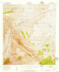 Elgin, Arizona 1947 (1955) USGS Old Topo Map Reprint 15x15 AZ Quad 314568
