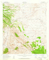 Elgin, Arizona 1958 (1962) USGS Old Topo Map Reprint 15x15 AZ Quad 314570