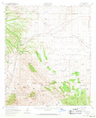 Elgin, Arizona 1958 (1971) USGS Old Topo Map Reprint 15x15 AZ Quad 314569