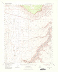 Emmett Wash, Arizona 1954 (1983) USGS Old Topo Map Reprint 15x15 AZ Quad 464686