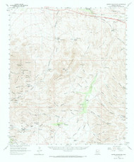Empire Mountains, Arizona 1958 (1971) USGS Old Topo Map Reprint 15x15 AZ Quad 314583