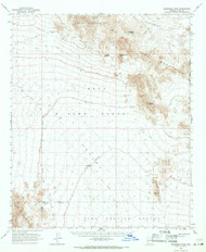 Engesser Pass, Arizona 1965 (1971) USGS Old Topo Map Reprint 15x15 AZ Quad 314585