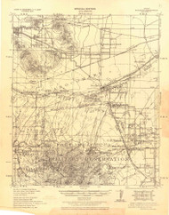 Fort Huachuca, Arizona 1938 (1938) USGS Old Topo Map Reprint 15x15 AZ Quad 464732