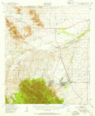 Fort Huachuca, Arizona 1948 (1956) USGS Old Topo Map Reprint 15x15 AZ Quad 314593