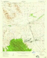 Fort Huachuca, Arizona 1958 (1959) USGS Old Topo Map Reprint 15x15 AZ Quad 314592