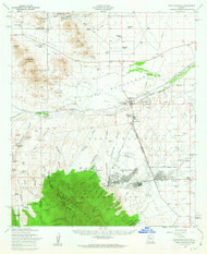 Fort Huachuca, Arizona 1958 (1963) USGS Old Topo Map Reprint 15x15 AZ Quad 314591