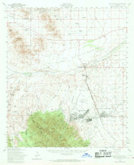 Fort Huachuca, Arizona 1958 (1969) USGS Old Topo Map Reprint 15x15 AZ Quad 314590