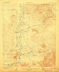 Fort McDowell, Arizona 1906 (1906) USGS Old Topo Map Reprint 15x15 AZ Quad 314603