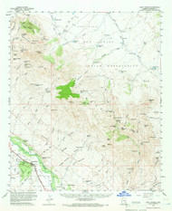 Fort Thomas, Arizona 1960 (1966) USGS Old Topo Map Reprint 15x15 AZ Quad 314594