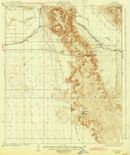 Fortuna, Arizona 1929 (1943) USGS Old Topo Map Reprint 15x15 AZ Quad 314597