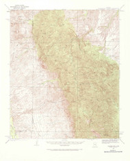 Galiuro Mountains, Arizona 1938 (1968) USGS Old Topo Map Reprint 15x15 AZ Quad 464703