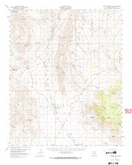 Garnet Mountain, Arizona 1960 (1966) USGS Old Topo Map Reprint 15x15 AZ Quad 314613