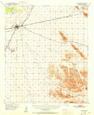 Gila Bend, Arizona 1951 (1951) USGS Old Topo Map Reprint 15x15 AZ Quad 314615