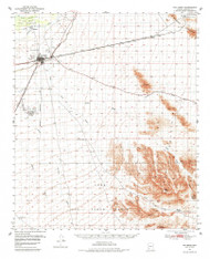 Gila Bend, Arizona 1951 (1984) USGS Old Topo Map Reprint 15x15 AZ Quad 314616