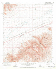 Gladden, Arizona 1961 (1971) USGS Old Topo Map Reprint 15x15 AZ Quad 314622