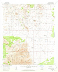 Gleeson, Arizona 1958 (1963) USGS Old Topo Map Reprint 15x15 AZ Quad 314625