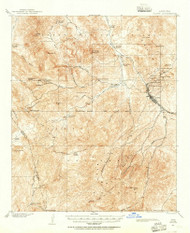 Globe, Arizona 1901 (1955) USGS Old Topo Map Reprint 15x15 AZ Quad 314629