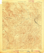 Globe, Arizona 1902 (1902) USGS Old Topo Map Reprint 15x15 AZ Quad 314631