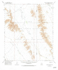Granite Mountains, Arizona 1965 (1984) USGS Old Topo Map Reprint 15x15 AZ Quad 314636