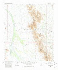Growler Peak, Arizona 1964 (1982) USGS Old Topo Map Reprint 15x15 AZ Quad 314639