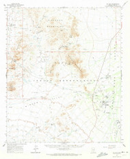 Gu Achi, Arizona 1963 (1973) USGS Old Topo Map Reprint 15x15 AZ Quad 314640