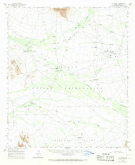 Gu Oidak, Arizona 1963 (1968) USGS Old Topo Map Reprint 15x15 AZ Quad 314642