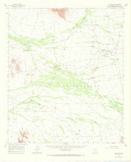 Gu Oidak, Arizona 1963 (1968) USGS Old Topo Map Reprint 15x15 AZ Quad 464712