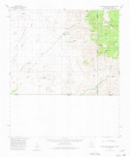 Guadalupe Canyon, Arizona 1958 (1980) USGS Old Topo Map Reprint 15x15 AZ Quad 314646