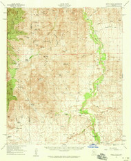 Happy Valley, Arizona 1958 (1959) USGS Old Topo Map Reprint 15x15 AZ Quad 314657