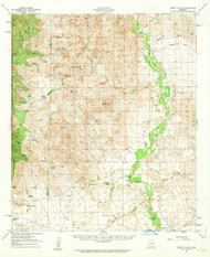 Happy Valley, Arizona 1958 (1963) USGS Old Topo Map Reprint 15x15 AZ Quad 314656
