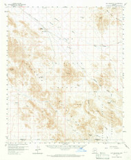 Hat Mountain, Arizona 1958 (1965) USGS Old Topo Map Reprint 15x15 AZ Quad 314658