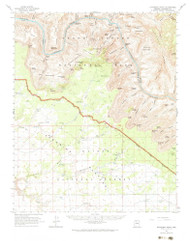 Havasupai Point, Arizona 1962 (1984) USGS Old Topo Map Reprint 15x15 AZ Quad 314663